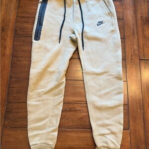 Nike Tech Beige Joggers with Black Details